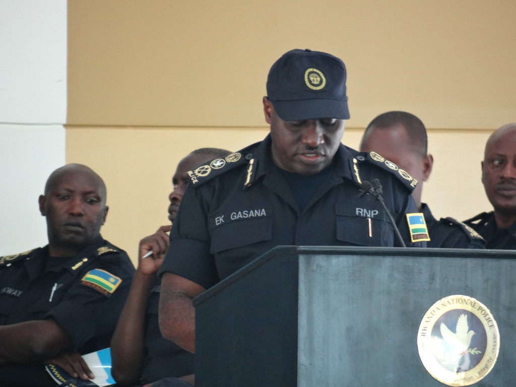 IGP Emmanuel Gasana umuyobozi mukuru wa Polisi y'u Rwanda.