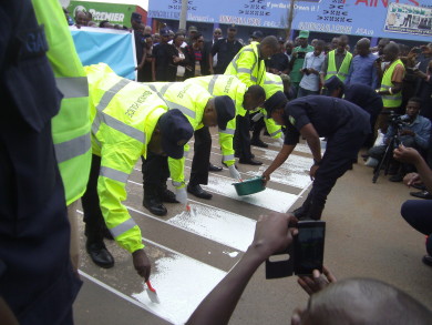 Inkuru mu mafoto ku gutangiza ukwezi kwahariwe Umutekano wo mu muhanda