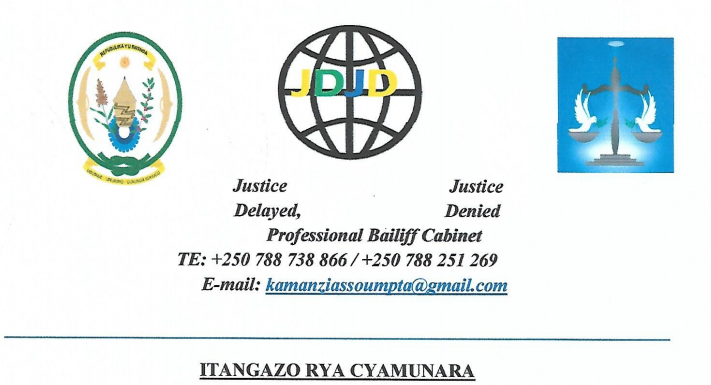 ITANGAZO RYA CYAMUNARA