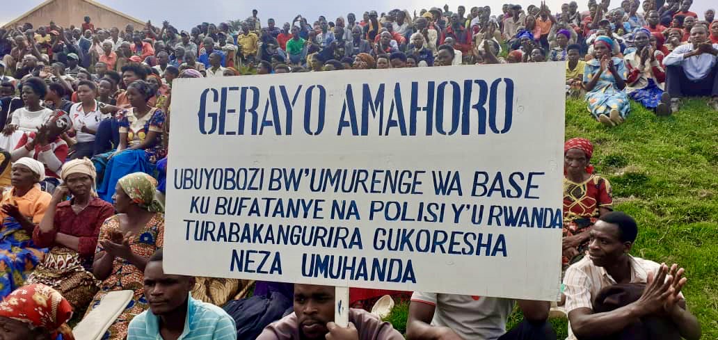 Rulindo: Baje mu nteko y’abaturage n’ibyapa bya gahunda ya “Gerayo Amahoro”, bagaragaza ko imaze  kubacengera