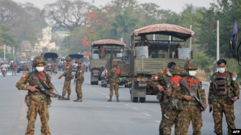 Inzego z’umutekano zishe abaturage 2 bari mu myigaragambyo mu gihugu cya Myanmar