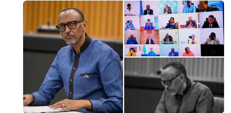 Perezida Kagame ayoboye inama y’Abaminisitiri benshi bari bategereje