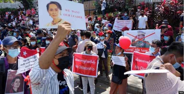 Amerika yafatiye ibihano Abasirikare bahiritse ubutegetsi muri Myanmar