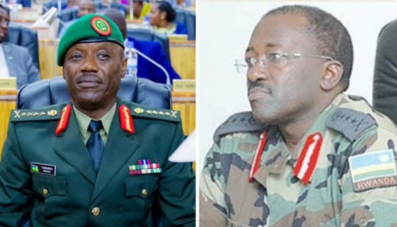 General Fred Ibingira na Lt General( rtd) Charles Muhire  bamaze igihe bafunze