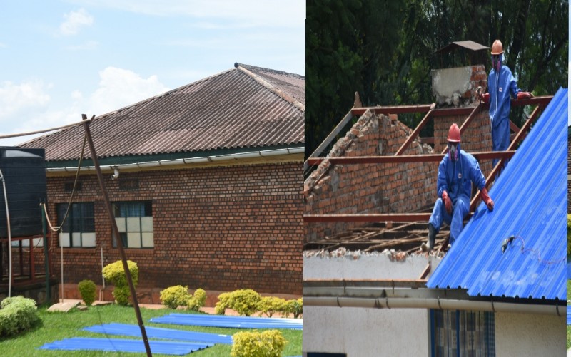 Kamonyi: Ibitaro bya Remera Rukoma byatangiye kwikiza isakaro rya “Asbestos”