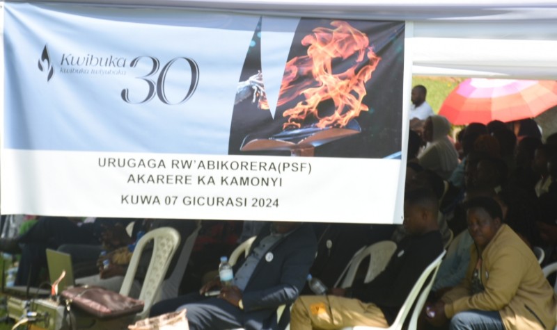 Kamonyi-PSF/Kwibuka30: Abikorera bibutse bagenzi babo bazize Jenoside yakorewe Abatutsi